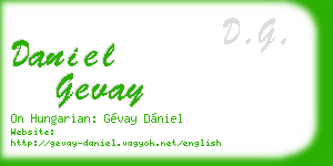 daniel gevay business card