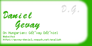 daniel gevay business card